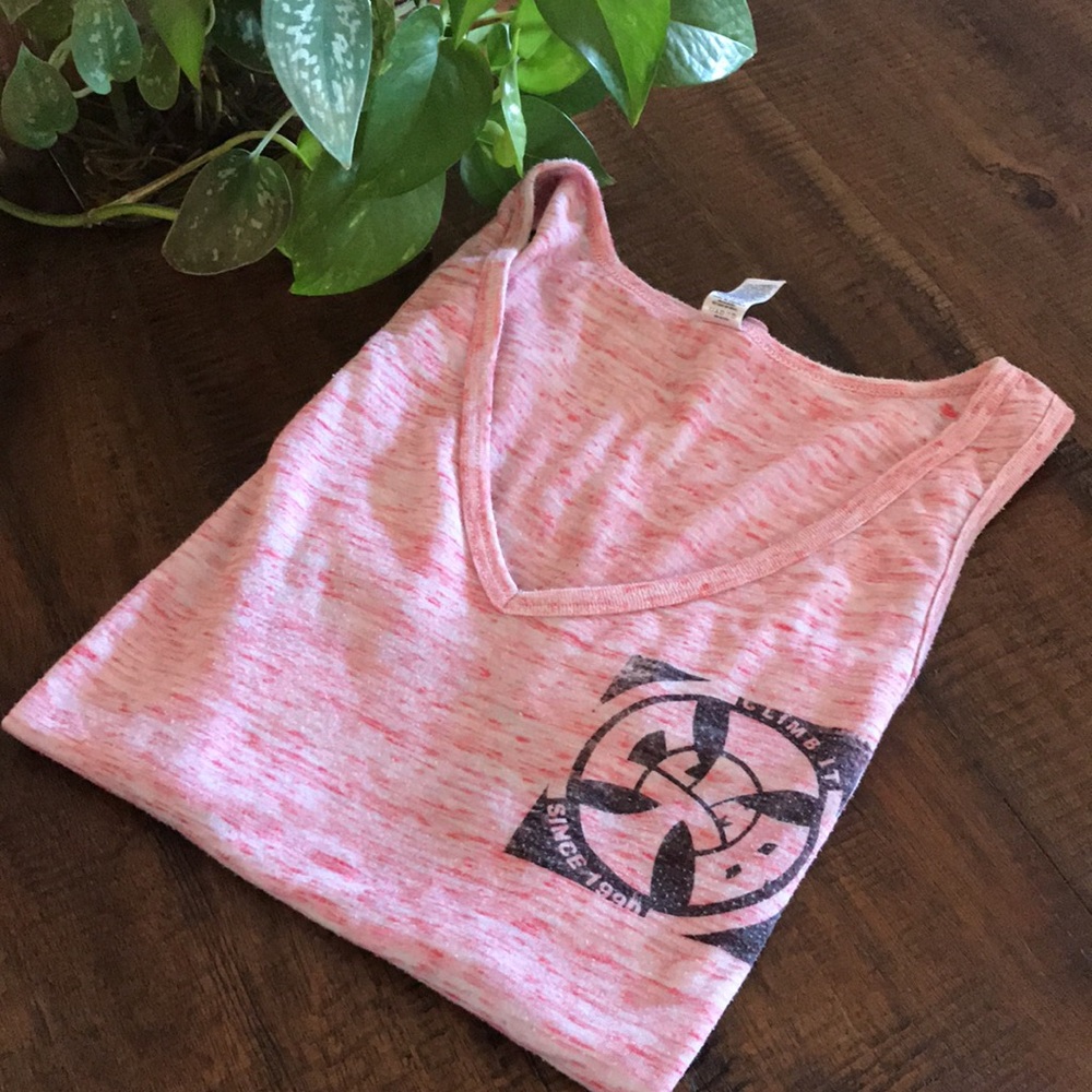Climb It Pink Racerback Tank Top - Picture 3 of 7